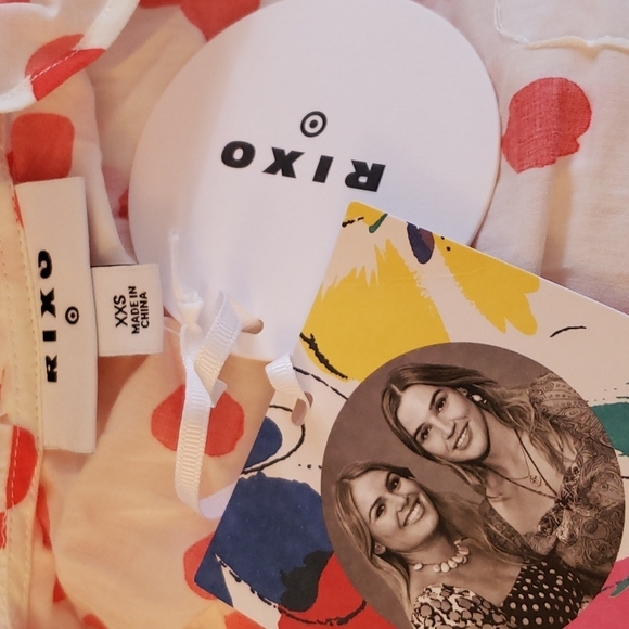 Rixo for Target Red Polka Dot Ruffle Wrap Dress Size XXS - Picture 6 of 9